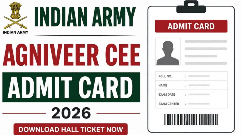 Indian Army Agniveer CEE Admit Card 2026